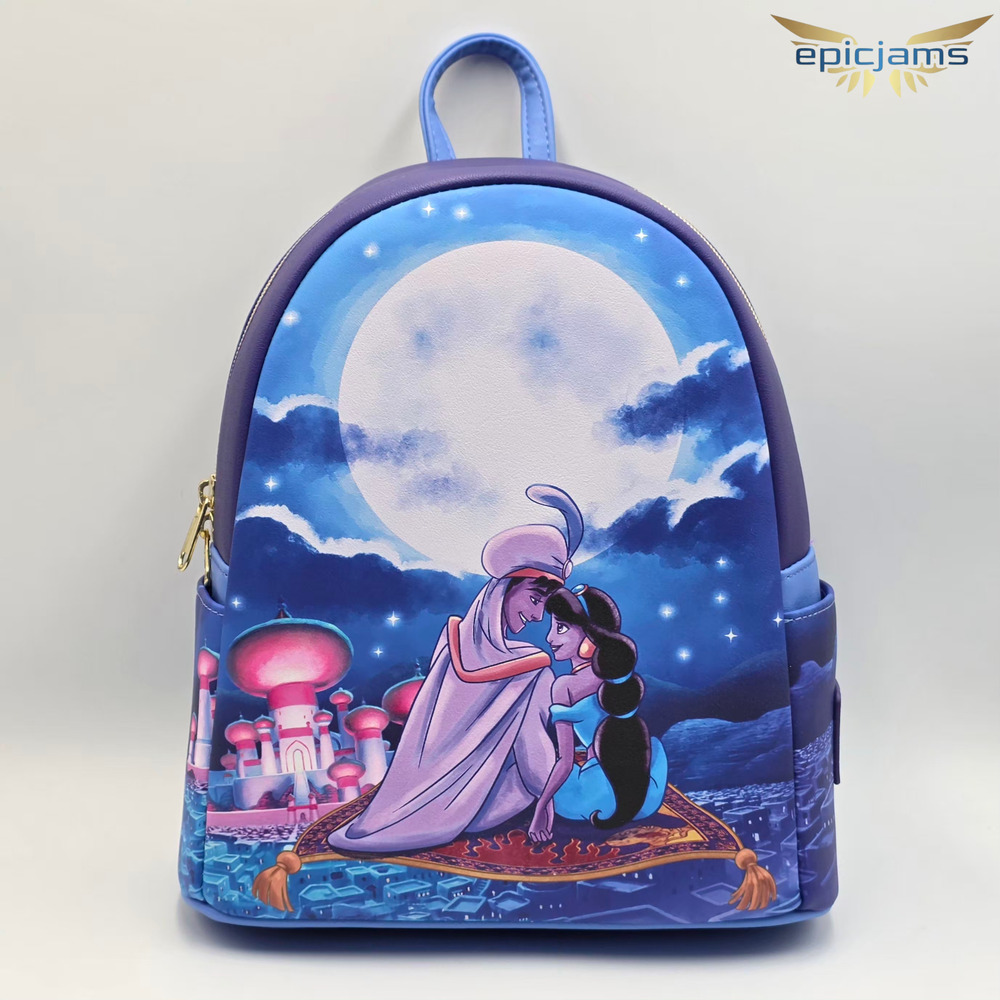Loungefly Disney Aladdin & Jasmine Magic Carpet Ride Mini Backpack New